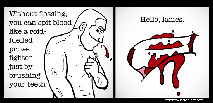 flossing-teeth-spitting-blood