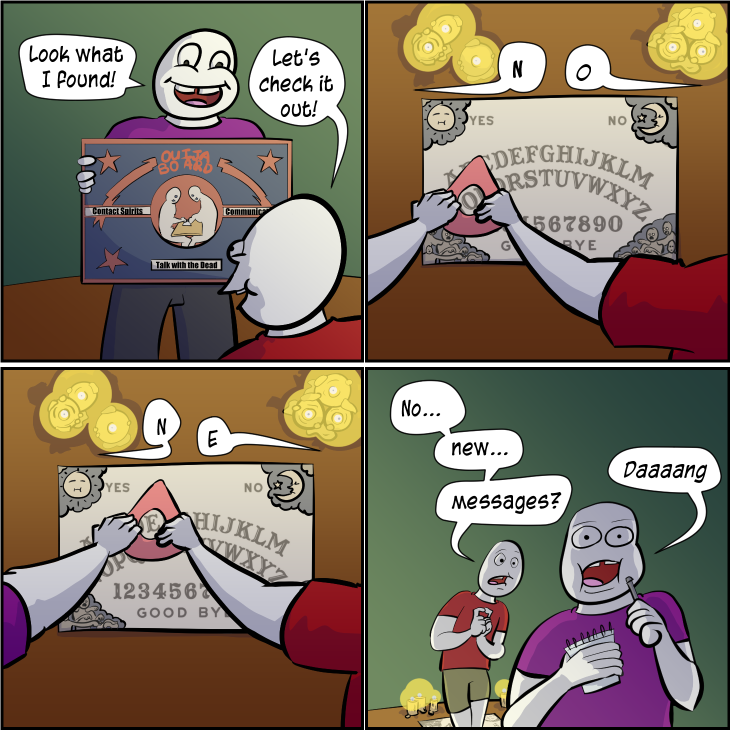 Ouija board comic