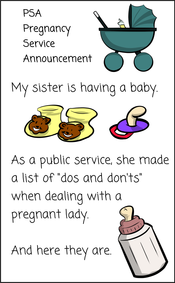 PSA Pregnancy Service Announcement