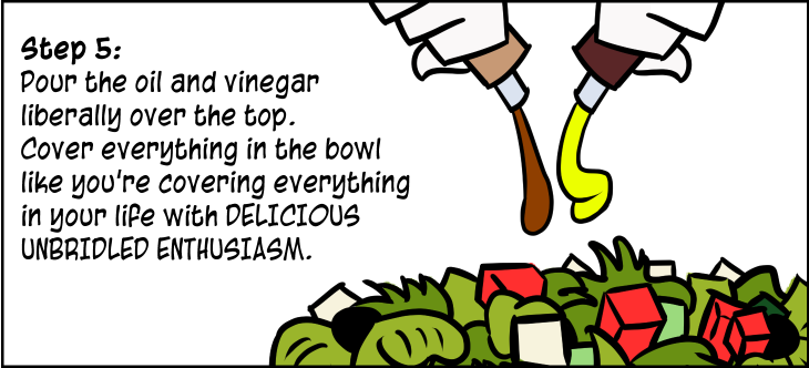 Forgiveness Salad Vinegar and Oil